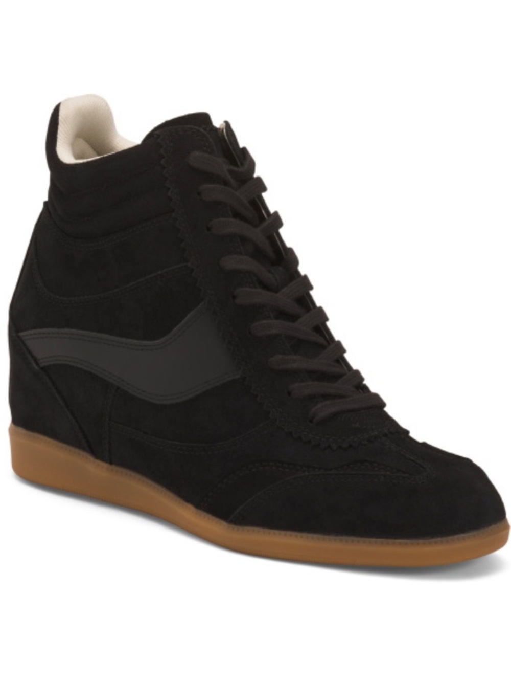 Dolce Vita Wedge High-Top Women's Sneaker in Black and Gum